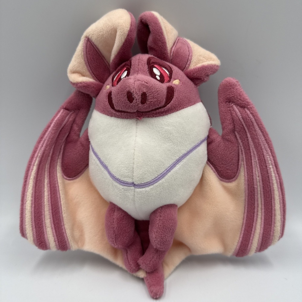 Lydiarts And Crafts Bat 10 Inches Play Pink Plush Handmade Stuffed Animal